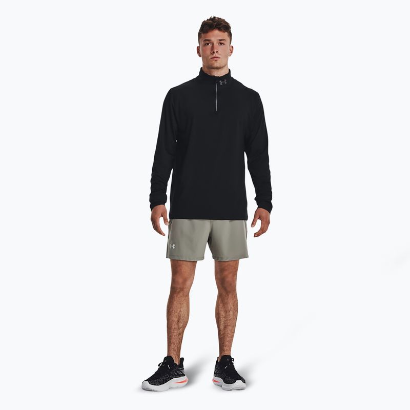Longsleeve do biegania męski Under Armour Launch Pro 1/4 Zip black/black/reflective 2