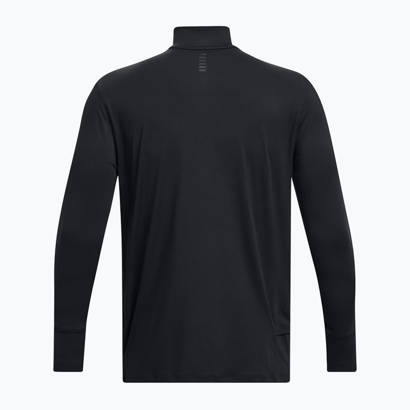 Longsleeve do biegania męski Under Armour Launch Pro 1/4 Zip black/black/reflective 9