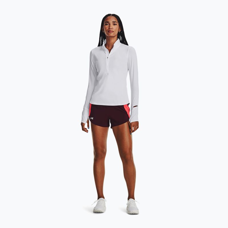 Longsleeve do biegania damski Under Armour Launch Pro Half Zip white/reflective 2
