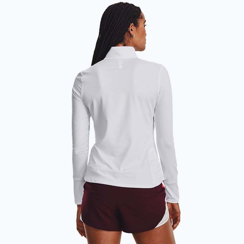 Longsleeve do biegania damski Under Armour Launch Pro Half Zip white/reflective 3