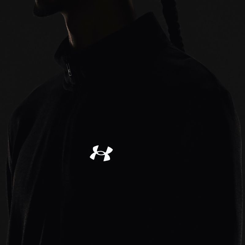 Longsleeve do biegania męski Under Armour Seamless Stride 1/4 Zip black/reflective 6