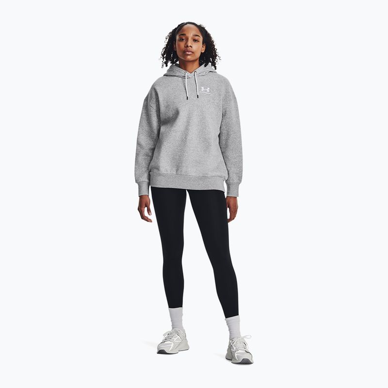 Bluza damska Under Armour Icon Fleece Hoodie mod gray light heather/white 2
