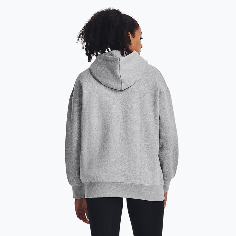 Bluza damska Under Armour Icon Fleece Hoodie mod gray light heather/white 3