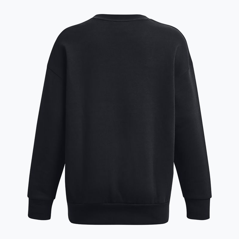 Bluza damska Under Armour Icon Fleece Crew black/white 6