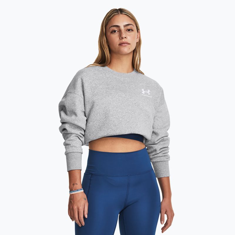 Bluza damska Under Armour Icon Fleece Crew mod gray light heather/white 6