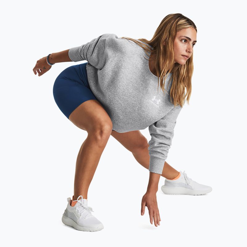 Bluza damska Under Armour Icon Fleece Crew mod gray light heather/white 8