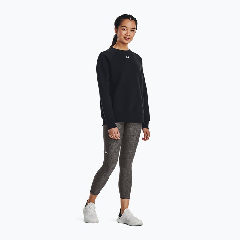 Bluza damska Under Armour Rival Fleece Crew black/white 2