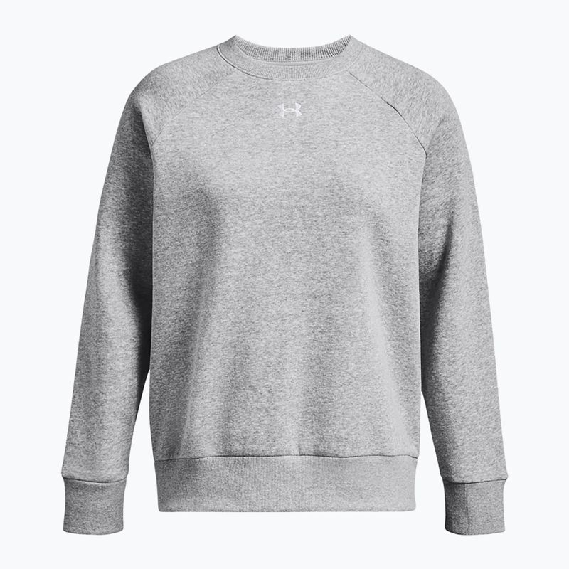Bluza damska Under Armour Rival Fleece Crew mod gray light heather/white 5