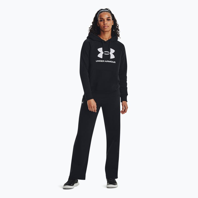 Bluza damska Under Armour Rival Fleece Big Logo Hoody black/white 2