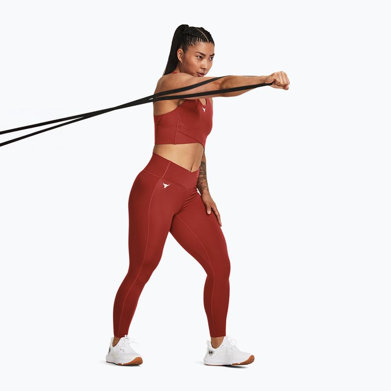 Top treningowy damski Under Armour Project Rock LetsGo Crssover Top heritage red 4
