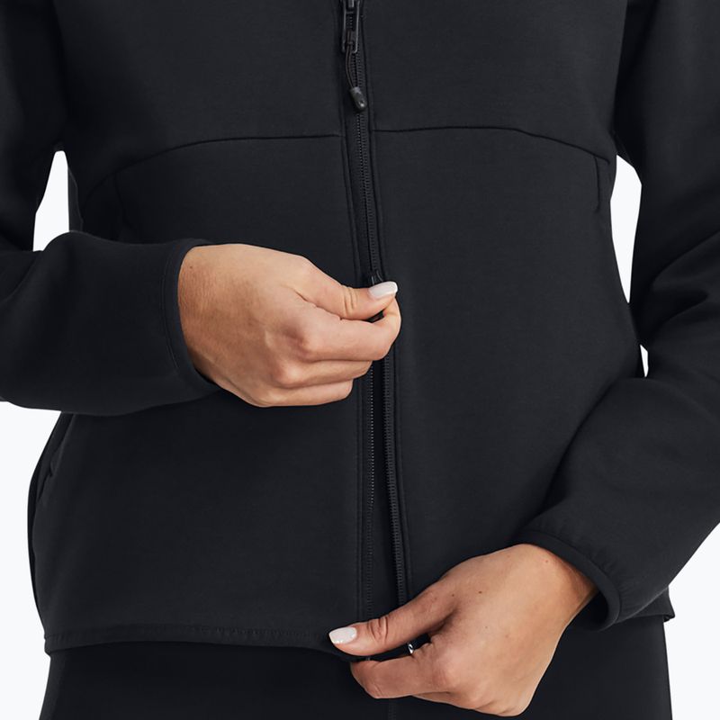 Bluza damska Under Armour Unstoppable Fleece FZ black/black 4