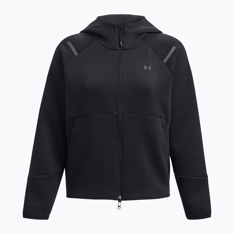 Bluza damska Under Armour Unstoppable Fleece FZ black/black 5