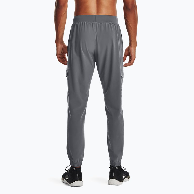 Spodnie męskie Under Armour Stretch Woven Cargo pitch gray/black 3