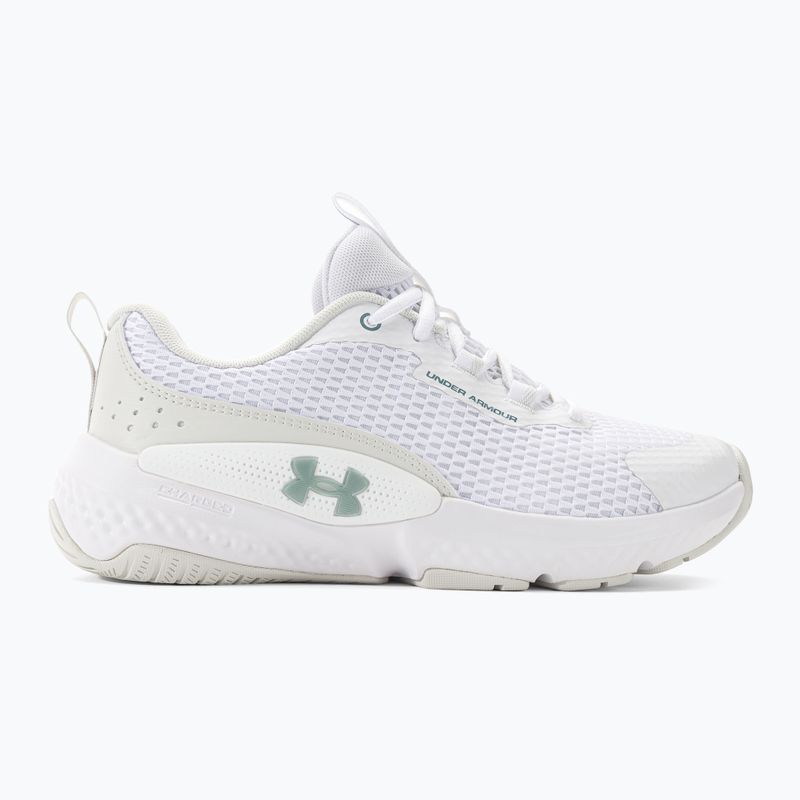 Buty treningowe damskie Under Armour W W Dynamic Select white/white clay/metallic green grit 2