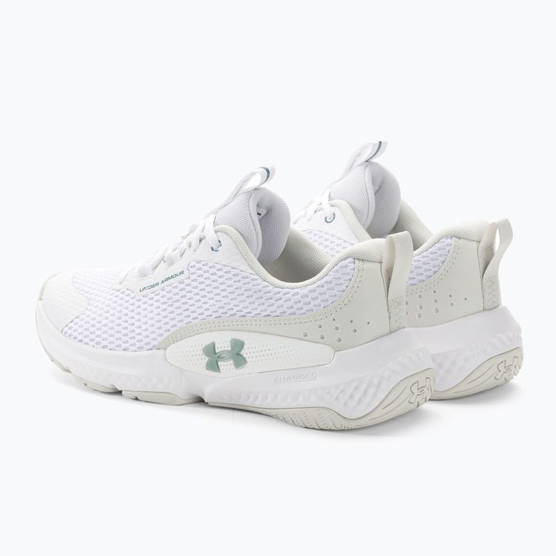 Buty treningowe damskie Under Armour W W Dynamic Select white/white clay/metallic green grit 3