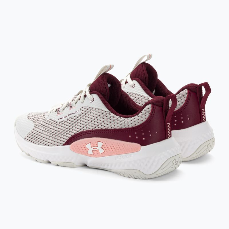 Buty treningowe damskie Under Armour W W Dynamic Select white clay/deep red/white 3