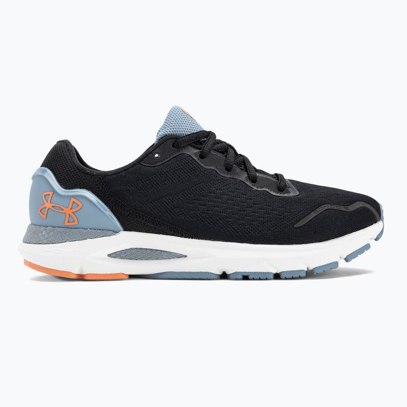 Buty do biegania damskie Under Armour Hovr Sonic 6 black/blue granite/bubble peach 2