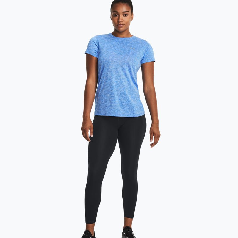 Koszulka treningowa damska Under Armour Tech SSC - Twist water/white/metallic silver 2