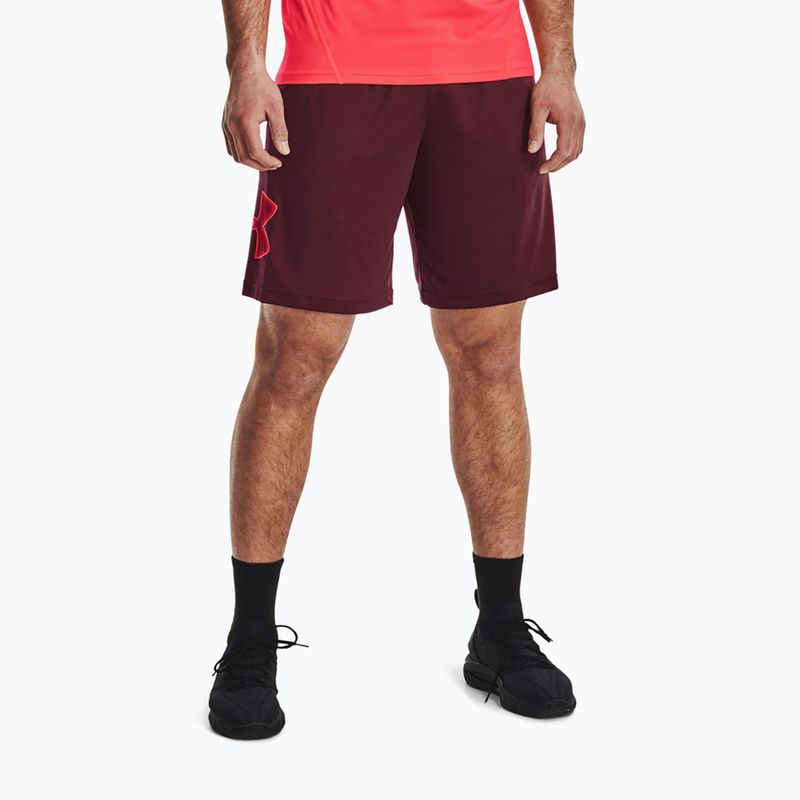 Spodenki treningowe męskie Under Armour Tech Graphic dark maroon/beta