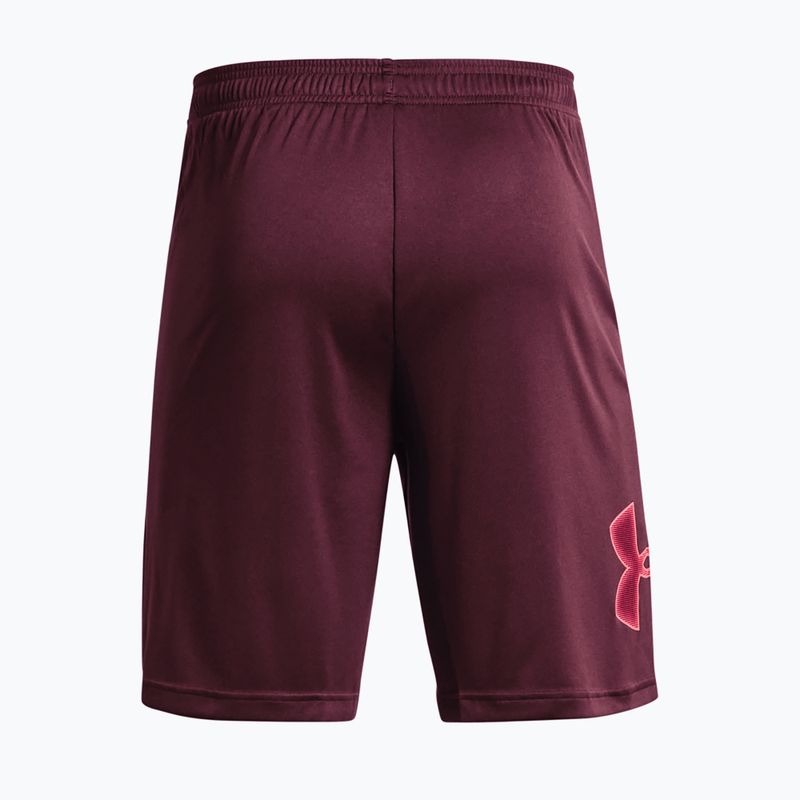 Spodenki treningowe męskie Under Armour Tech Graphic dark maroon/beta 6