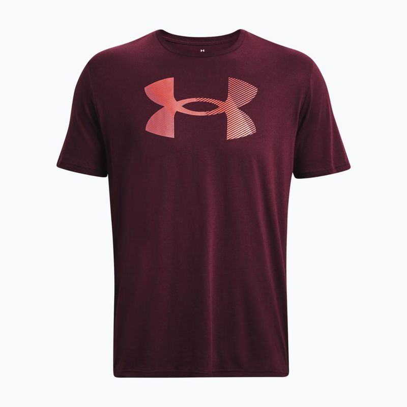 Koszulka męska Under Armour Big Logo Fill dark maroon/misty purple/venom red 4