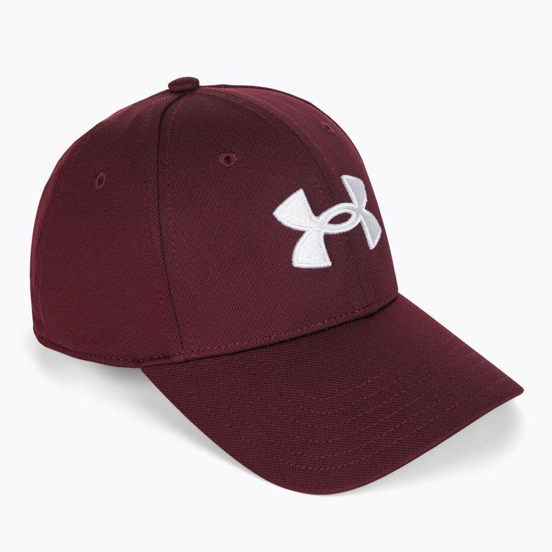Czapka z daszkiem męska Under Armour Blitzing dark maroon/white