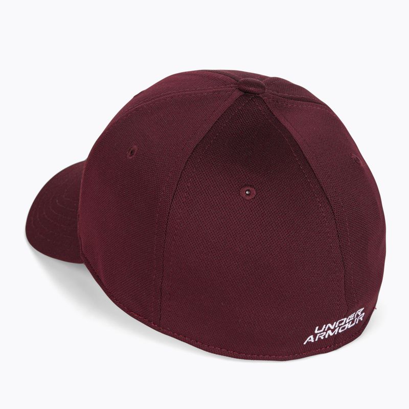 Czapka z daszkiem męska Under Armour Blitzing dark maroon/white 3