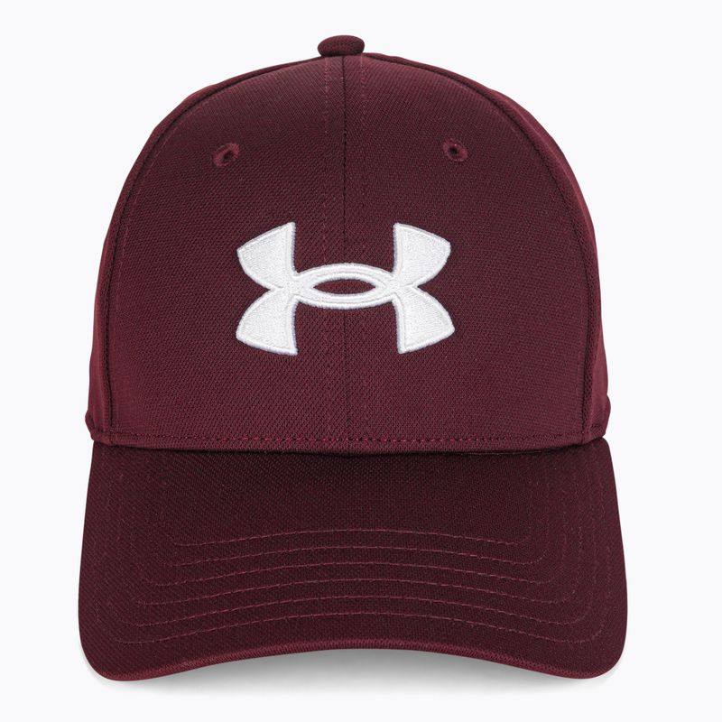 Czapka z daszkiem męska Under Armour Blitzing dark maroon/white 4