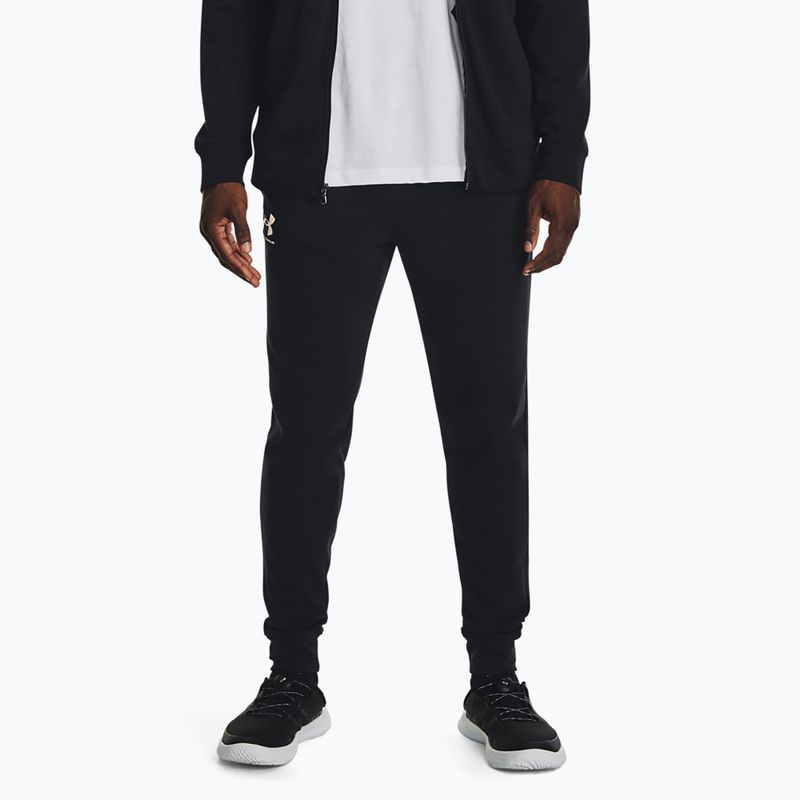 Spodnie męskie Under Armour Rival Terry Jogger black/onyx white