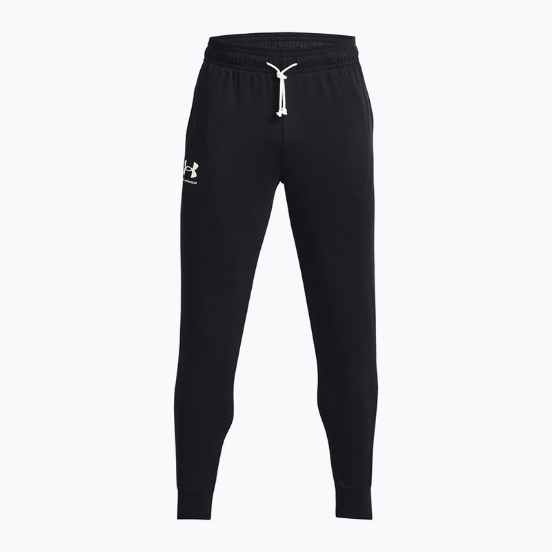 Spodnie męskie Under Armour Rival Terry Jogger black/onyx white 5