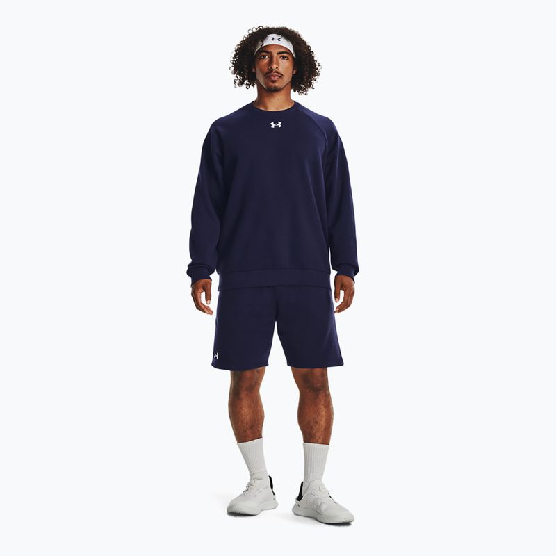 Bluza męska Under Armour Rival Fleece Crew midnight navy/white 2