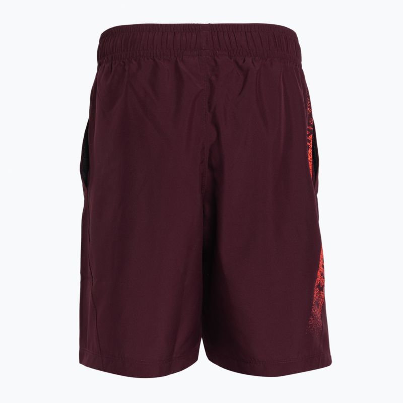 Spodenki treningowe męskie Under Armour Woven Graphic dark maroon/beta 5