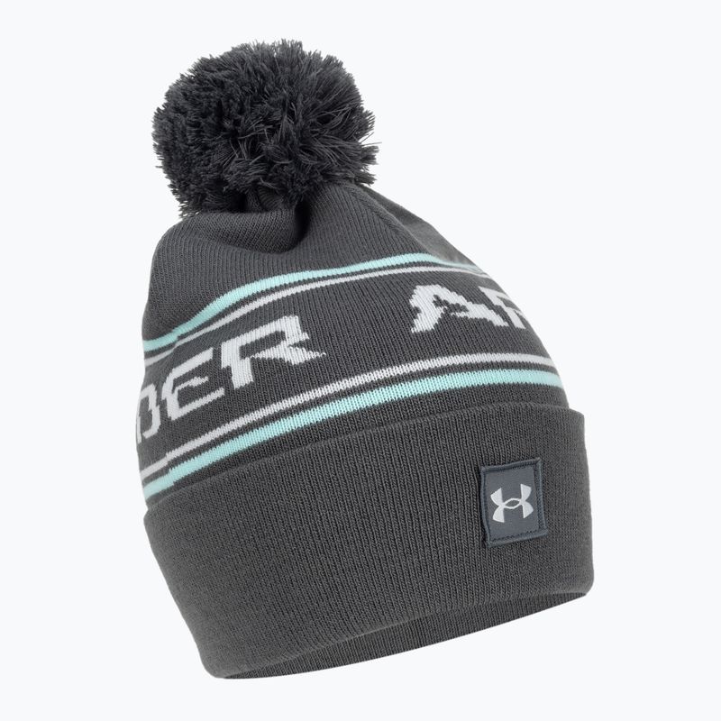 Czapka zimowa męska Under Armour Halftime Pom Beanie pitch gray/halo gray