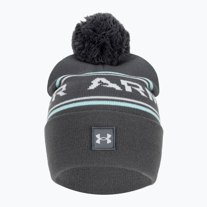 Czapka zimowa męska Under Armour Halftime Pom Beanie pitch gray/halo gray 2
