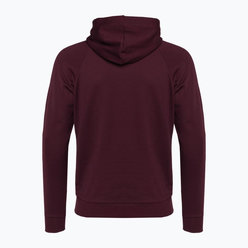 Bluza męska Under Armour Rival Fleece Logo HD dark maroon/white 5