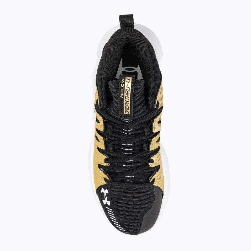 Buty do koszykówki damskie Under Armour W Flow Breakthru 4 black/metallic gold/white 6