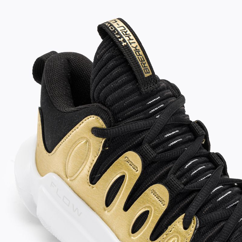 Buty do koszykówki damskie Under Armour W Flow Breakthru 4 black/metallic gold/white 8