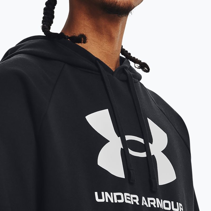 Bluza męska Under Armour Rival Fleece Logo HD black/white 3