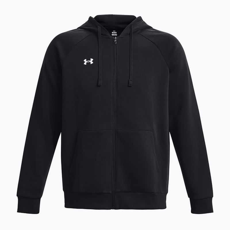 Bluza męska Under Armour Rival Fleece FZ Hoodie black/white 6