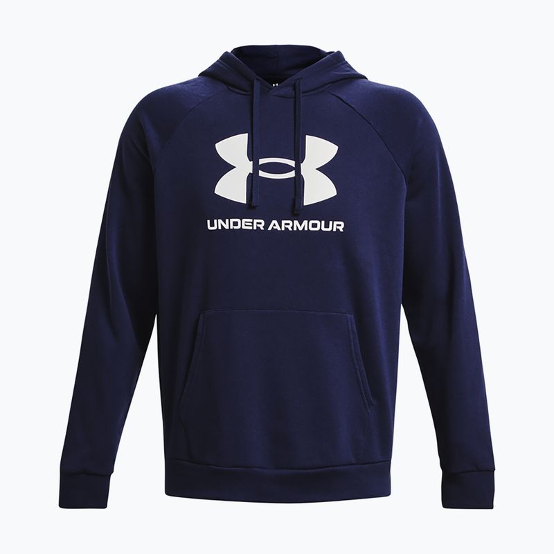 Bluza męska Under Armour Rival Fleece Logo HD midnight navy/white 5