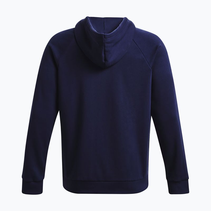 Bluza męska Under Armour Rival Fleece Logo HD midnight navy/white 6