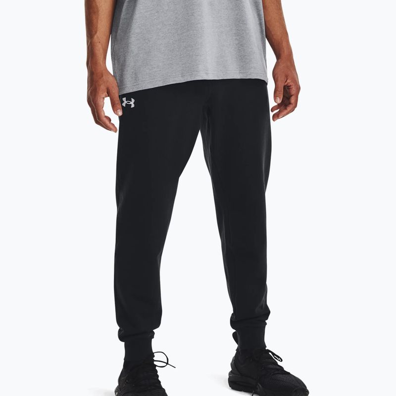 Spodnie męskie Under Armour Rival Fleece Joggers black/white