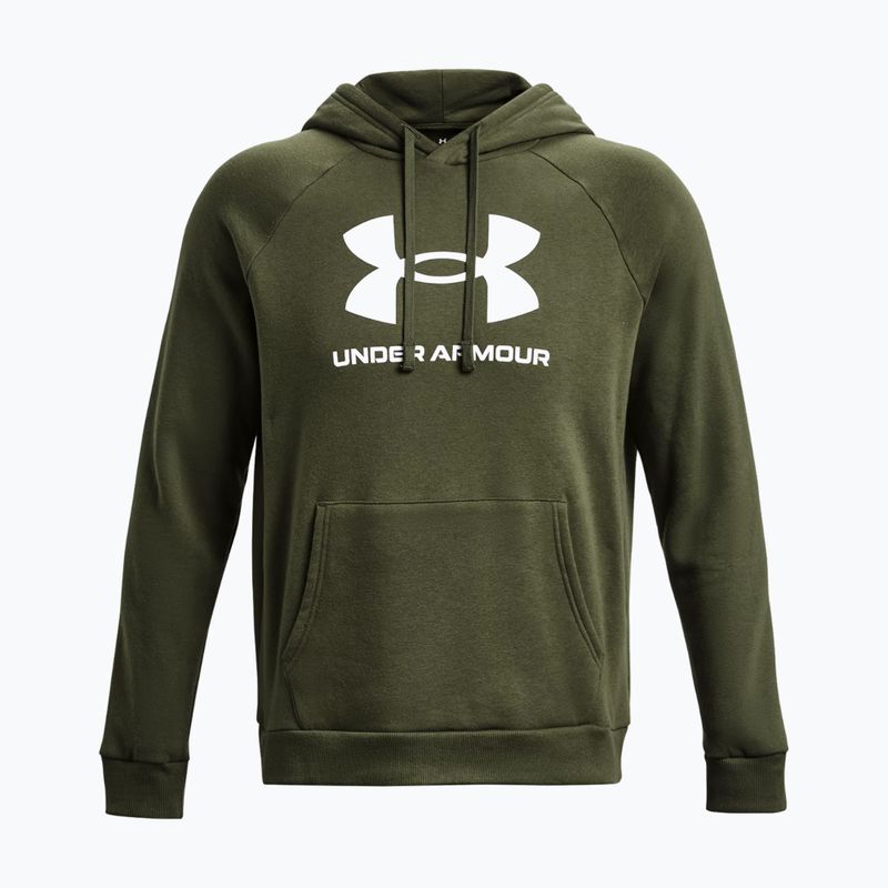 Bluza męska Under Armour Rival Fleece Logo HD marine od green/white 4