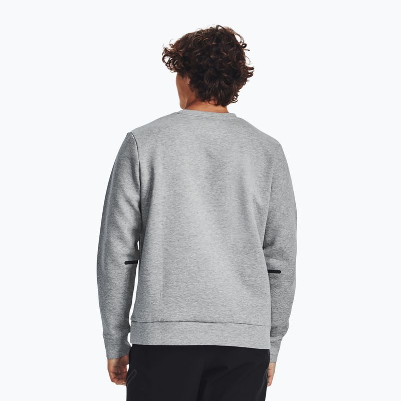 Bluza męska Under Armour Unstoppable Fleece Crew mod gray/black 3