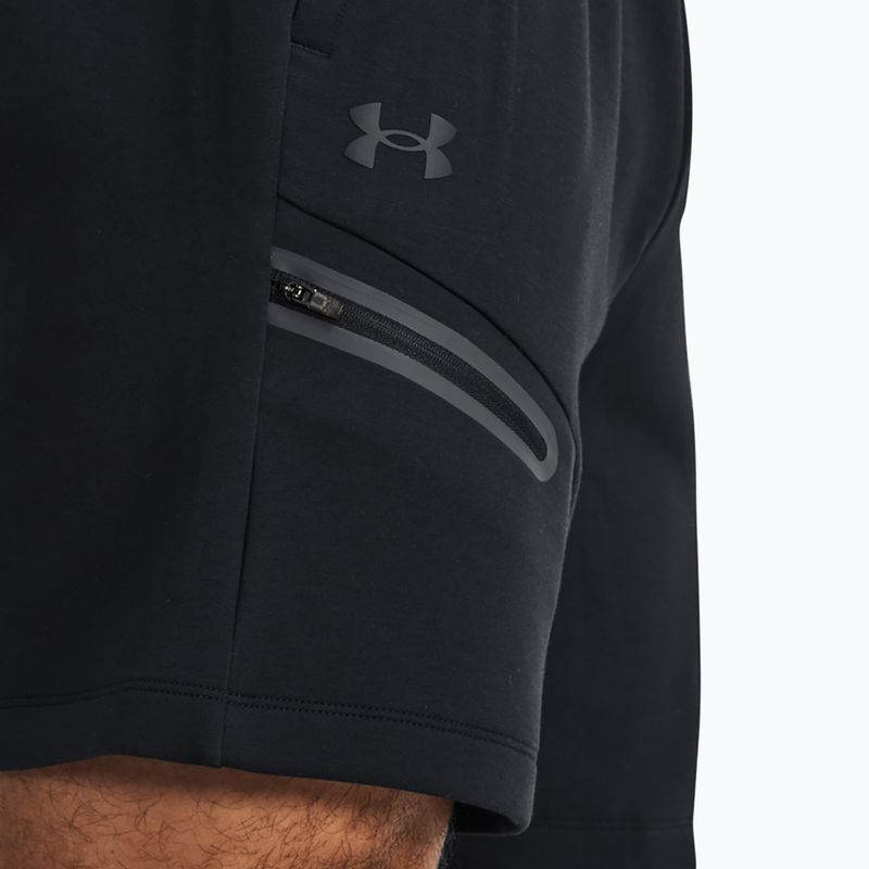 Spodenki treningowe męskie Under Armour Unstoppable Fleece black/black 4
