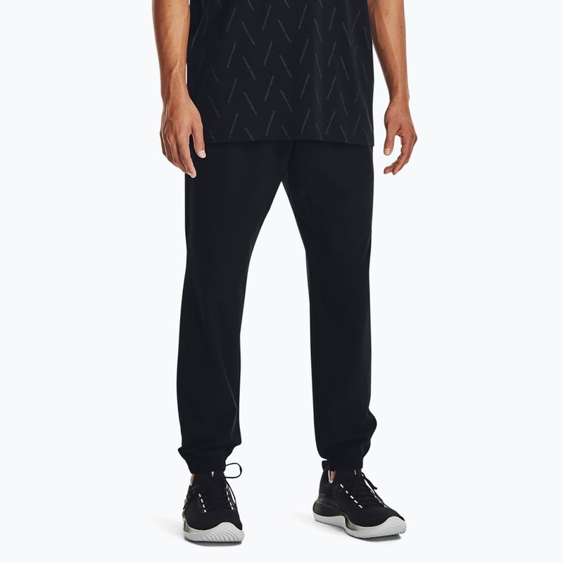 Spodnie męskie Under Armour Stretch Woven Joggers black/pitch gray