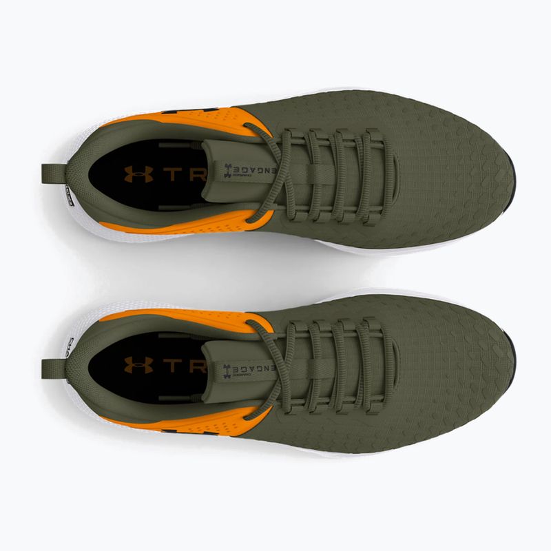 Buty treningowe męskie Under Armour Charged Engage 2 marine od green/formula orange/black 13