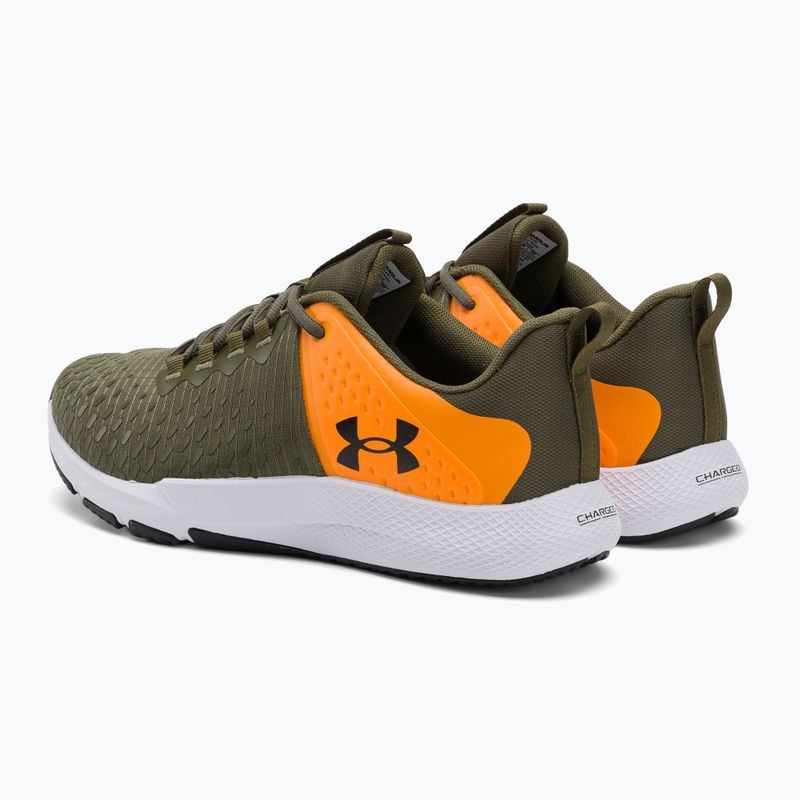 Buty treningowe męskie Under Armour Charged Engage 2 marine od green/formula orange/black 3