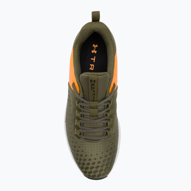Buty treningowe męskie Under Armour Charged Engage 2 marine od green/formula orange/black 6