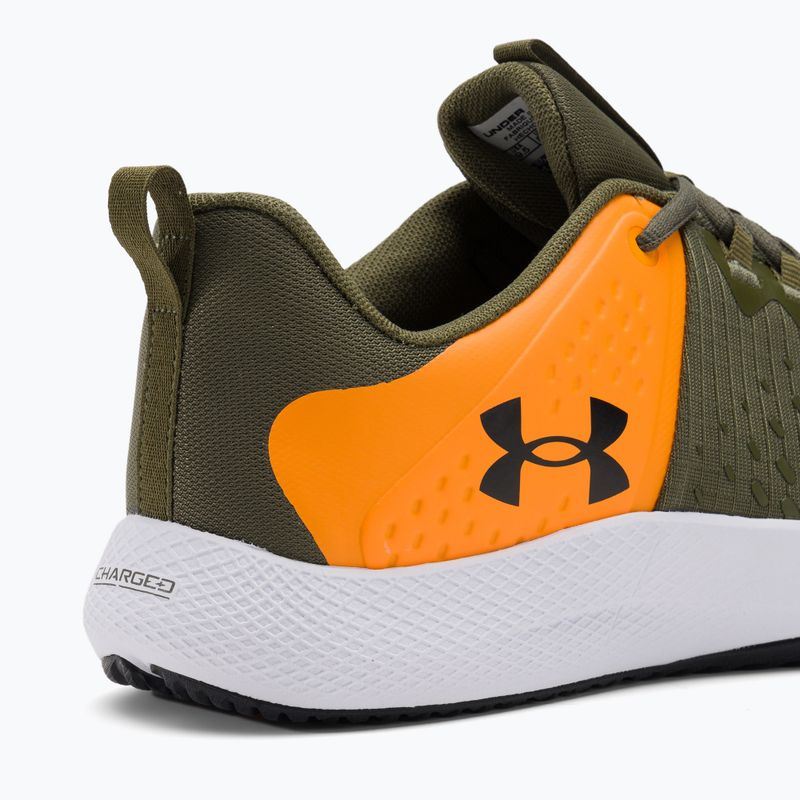 Buty treningowe męskie Under Armour Charged Engage 2 marine od green/formula orange/black 9
